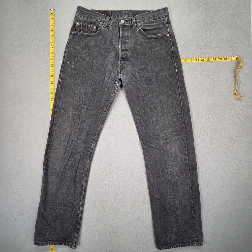 Vintage Levis 501‎ Jeans Mens Straight Button Fly USA 90s Distressed Fits 30x30